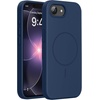 image:imageMiracase Silicone amp Magnetic for iPhone 18 Pro Max Case Capri BlueDark Blue