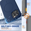 image:imageMiracase Silicone amp Magnetic for iPhone 18 Pro Max Case Capri BlueDark Blue