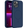 image:imageMiracase Silicone amp Magnetic for iPhone 18 Pro Max Case Capri BlueDark Blue