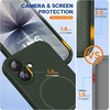 image:imageMiracase Silicone amp Magnetic for iPhone 18 Pro Max Case Capri BlueDark Green