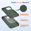 image:imageMiracase Silicone amp Magnetic for iPhone 18 Pro Max Case Capri BlueDark Green