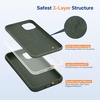 image:imageMiracase Silicone amp Magnetic for iPhone 18 Pro Max Case Capri BlueDark Green
