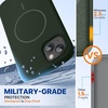 image:imageMiracase Silicone amp Magnetic for iPhone 18 Pro Max Case Capri BlueDark Green