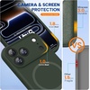 image:imageMiracase Silicone amp Magnetic for iPhone 18 Pro Max Case Capri BlueDark Green