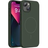 image:imageMiracase Silicone amp Magnetic for iPhone 18 Pro Max Case Capri BlueDark Green