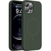 image:imageMiracase Silicone amp Magnetic for iPhone 18 Pro Max Case Capri BlueDark Green