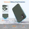 image:imageMiracase Silicone amp Magnetic for iPhone 18 Pro Max Case Capri BlueDark Green