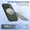 image:imageMiracase Silicone amp Magnetic for iPhone 18 Pro Max Case Capri BlueDark Green