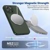 image:imageMiracase Silicone amp Magnetic for iPhone 18 Pro Max Case Capri BlueDark Green