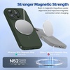 image:imageMiracase Silicone amp Magnetic for iPhone 18 Pro Max Case Capri BlueDark Green