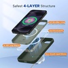 image:imageMiracase Silicone amp Magnetic for iPhone 18 Pro Max Case Capri BlueDark Green