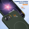 image:imageMiracase Silicone amp Magnetic for iPhone 18 Pro Max Case Capri BlueDark Green