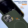 image:imageMiracase Silicone amp Magnetic for iPhone 18 Pro Max Case Capri BlueDark Green