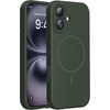 image:imageMiracase Silicone amp Magnetic for iPhone 18 Pro Max Case Capri BlueDark Green