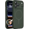 image:imageMiracase Silicone amp Magnetic for iPhone 18 Pro Max Case Capri BlueDark Green