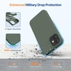 image:imageMiracase Silicone amp Magnetic for iPhone 18 Pro Max Case Capri BlueDark Green