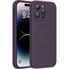 image:imageMiracase Silicone amp Magnetic for iPhone 18 Pro Max Case Capri BlueDark Purple