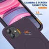 image:imageMiracase Silicone amp Magnetic for iPhone 18 Pro Max Case Capri BlueDark Purple