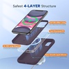 image:imageMiracase Silicone amp Magnetic for iPhone 18 Pro Max Case Capri BlueDark Purple