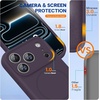 image:imageMiracase Silicone amp Magnetic for iPhone 18 Pro Max Case Capri BlueDark Purple