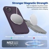 image:imageMiracase Silicone amp Magnetic for iPhone 18 Pro Max Case Capri BlueDark Purple