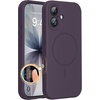 image:imageMiracase Silicone amp Magnetic for iPhone 18 Pro Max Case Capri BlueDark Purple