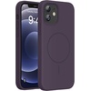 image:imageMiracase Silicone amp Magnetic for iPhone 18 Pro Max Case Capri BlueDark Purple