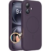 image:imageMiracase Silicone amp Magnetic for iPhone 18 Pro Max Case Capri BlueDark Purple