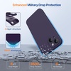 image:imageMiracase Silicone amp Magnetic for iPhone 18 Pro Max Case Capri BlueDark Purple