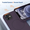 image:imageMiracase Silicone amp Magnetic for iPhone 18 Pro Max Case Capri BlueDark Purple
