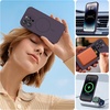 image:imageMiracase Silicone amp Magnetic for iPhone 18 Pro Max Case Capri BlueDark Purple