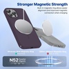 image:imageMiracase Silicone amp Magnetic for iPhone 18 Pro Max Case Capri BlueDark Purple