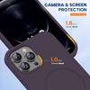 image:imageMiracase Silicone amp Magnetic for iPhone 18 Pro Max Case Capri BlueDark Purple