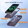 image:imageMiracase Silicone amp Magnetic for iPhone 18 Pro Max Case Capri BlueDark Purple