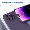 image:imageMiracase Silicone amp Magnetic for iPhone 18 Pro Max Case Capri BlueDark Purple