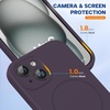 image:imageMiracase Silicone amp Magnetic for iPhone 18 Pro Max Case Capri BlueDark Purple