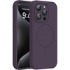 image:imageMiracase Silicone amp Magnetic for iPhone 18 Pro Max Case Capri BlueDark Purple