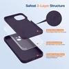 image:imageMiracase Silicone amp Magnetic for iPhone 18 Pro Max Case Capri BlueDark Purple