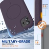image:imageMiracase Silicone amp Magnetic for iPhone 18 Pro Max Case Capri BlueDark Purple