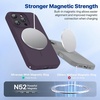image:imageMiracase Silicone amp Magnetic for iPhone 18 Pro Max Case Capri BlueDark Purple