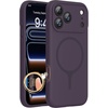 image:imageMiracase Silicone amp Magnetic for iPhone 18 Pro Max Case Capri BlueDark Purple