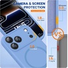 image:imageMiracase Silicone amp Magnetic for iPhone 18 Pro Max Case Capri BlueGlacier