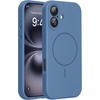 image:imageMiracase Silicone amp Magnetic for iPhone 18 Pro Max Case Capri BlueGlass Blue