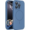 image:imageMiracase Silicone amp Magnetic for iPhone 18 Pro Max Case Capri BlueGlass Blue