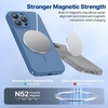 image:imageMiracase Silicone amp Magnetic for iPhone 18 Pro Max Case Capri BlueGlass Blue