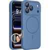 image:imageMiracase Silicone amp Magnetic for iPhone 18 Pro Max Case Capri BlueGlass Blue