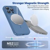 image:imageMiracase Silicone amp Magnetic for iPhone 18 Pro Max Case Capri BlueGlass Blue
