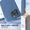 image:imageMiracase Silicone amp Magnetic for iPhone 18 Pro Max Case Capri BlueGlass Blue
