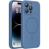 image:imageMiracase Silicone amp Magnetic for iPhone 18 Pro Max Case Capri BlueGlass Blue