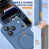 image:imageMiracase Silicone amp Magnetic for iPhone 18 Pro Max Case Capri BlueGlass Blue